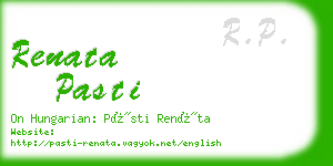 renata pasti business card